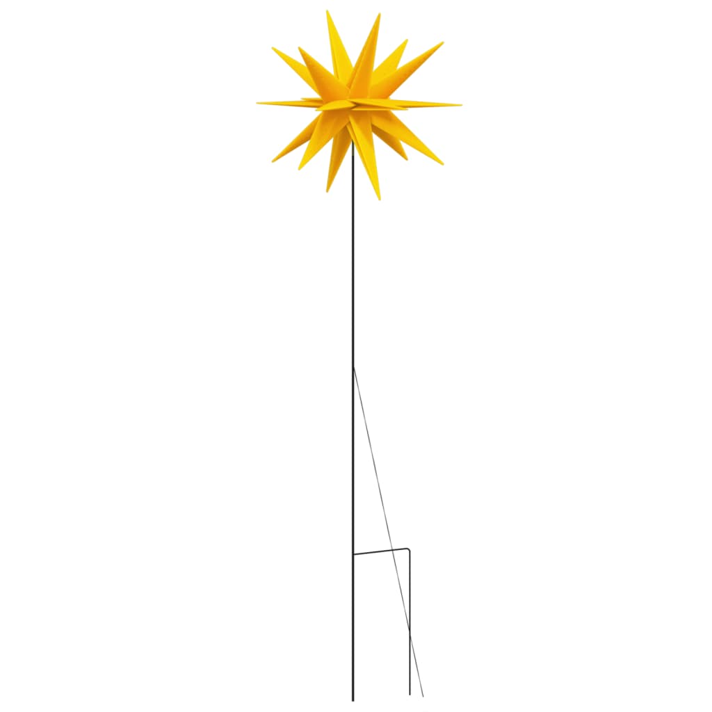 vidaXL Lumière de Noël avec piquet LED pliable jaune 57 cm