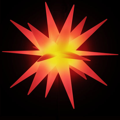 vidaXL Lumières de Noël avec piquets 3 pcs LED pliable rouge 35 cm