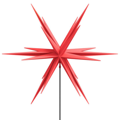 vidaXL Lumières de Noël avec piquets 3 pcs LED pliable rouge 35 cm