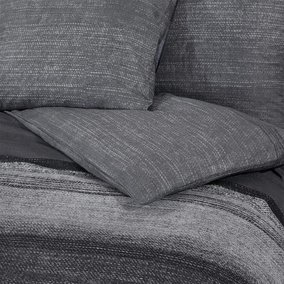 vidaXL Ensemble de housse de couette gris foncé 200x200 cm Coton