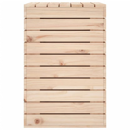 vidaXL Panier à linge 88,5x44x66 cm bois massif de pin