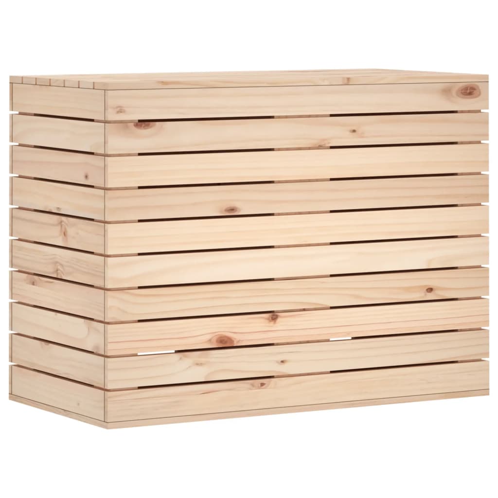 vidaXL Panier à linge 88,5x44x66 cm bois massif de pin