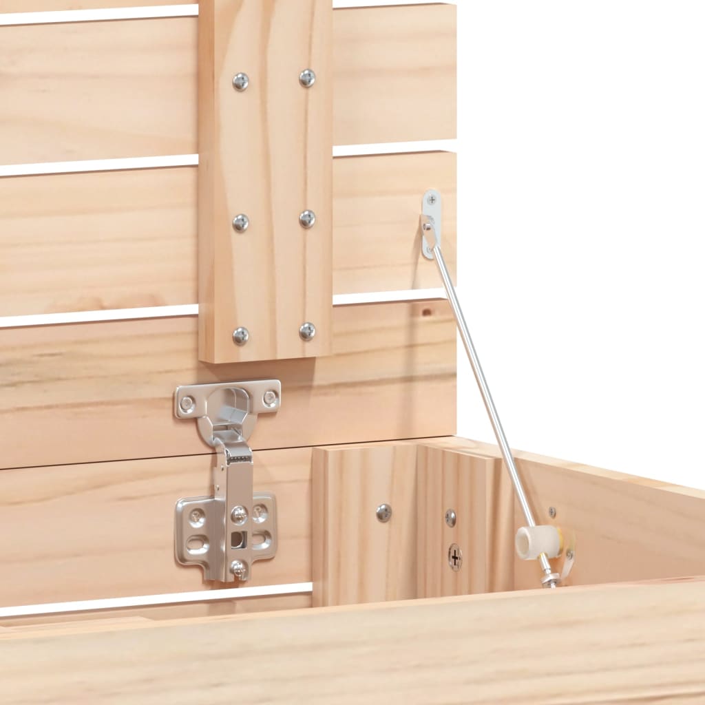 vidaXL Panier à linge 88,5x44x66 cm bois massif de pin