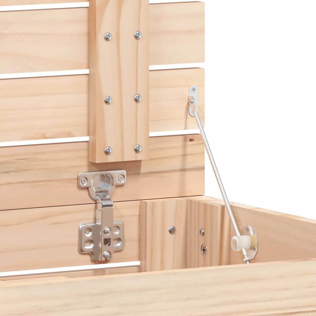vidaXL Panier à linge 88,5x44x76 cm bois massif de pin