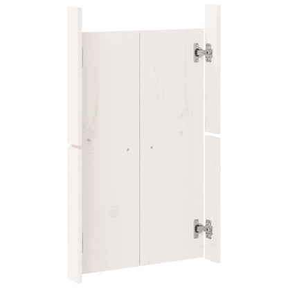 vidaXL Portes de cuisine d'extérieur blanc 50x9x82 cm bois pin massif