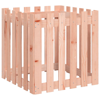 vidaXL Jardinière avec design de clôture 60x60x60 cm Douglas massif