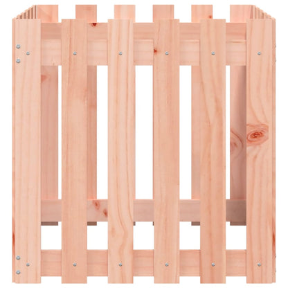 vidaXL Jardinière avec design de clôture 60x60x60 cm Douglas massif