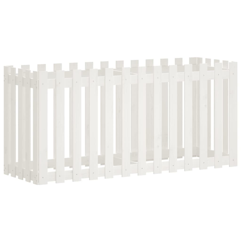 vidaXL Lit surélevé de jardin design de clôture 150x50x70cm pin massif