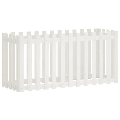 vidaXL Lit surélevé de jardin design de clôture 150x50x70cm pin massif