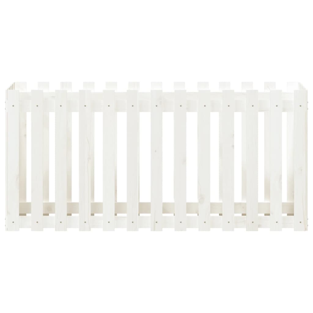 vidaXL Lit surélevé de jardin design de clôture 150x50x70cm pin massif