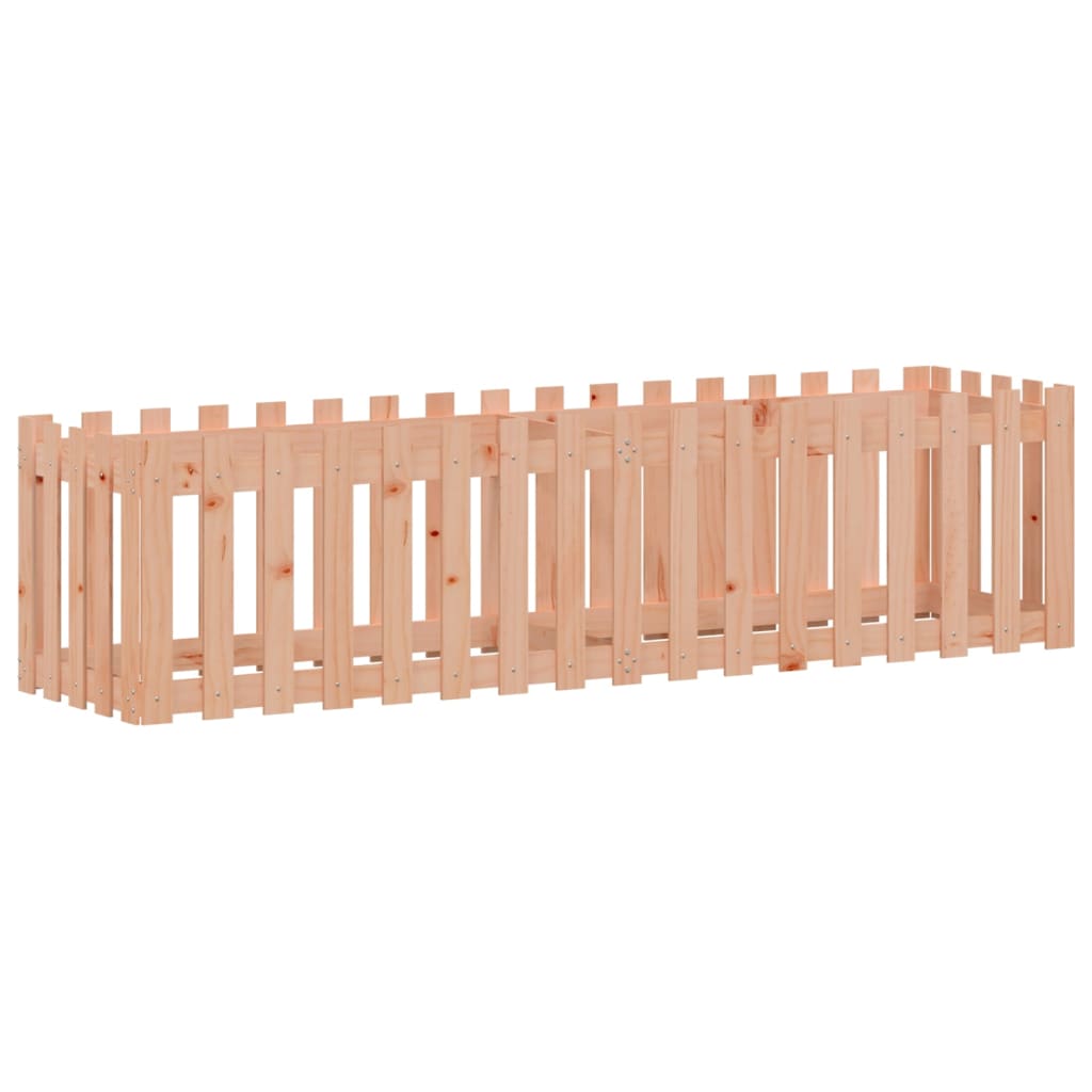 vidaXL Lit surélevé de jardin design de clôture bois douglas massif