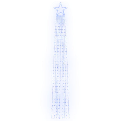 vidaXL Guirlande de sapin de Noël 320 LED bleu 375 cm