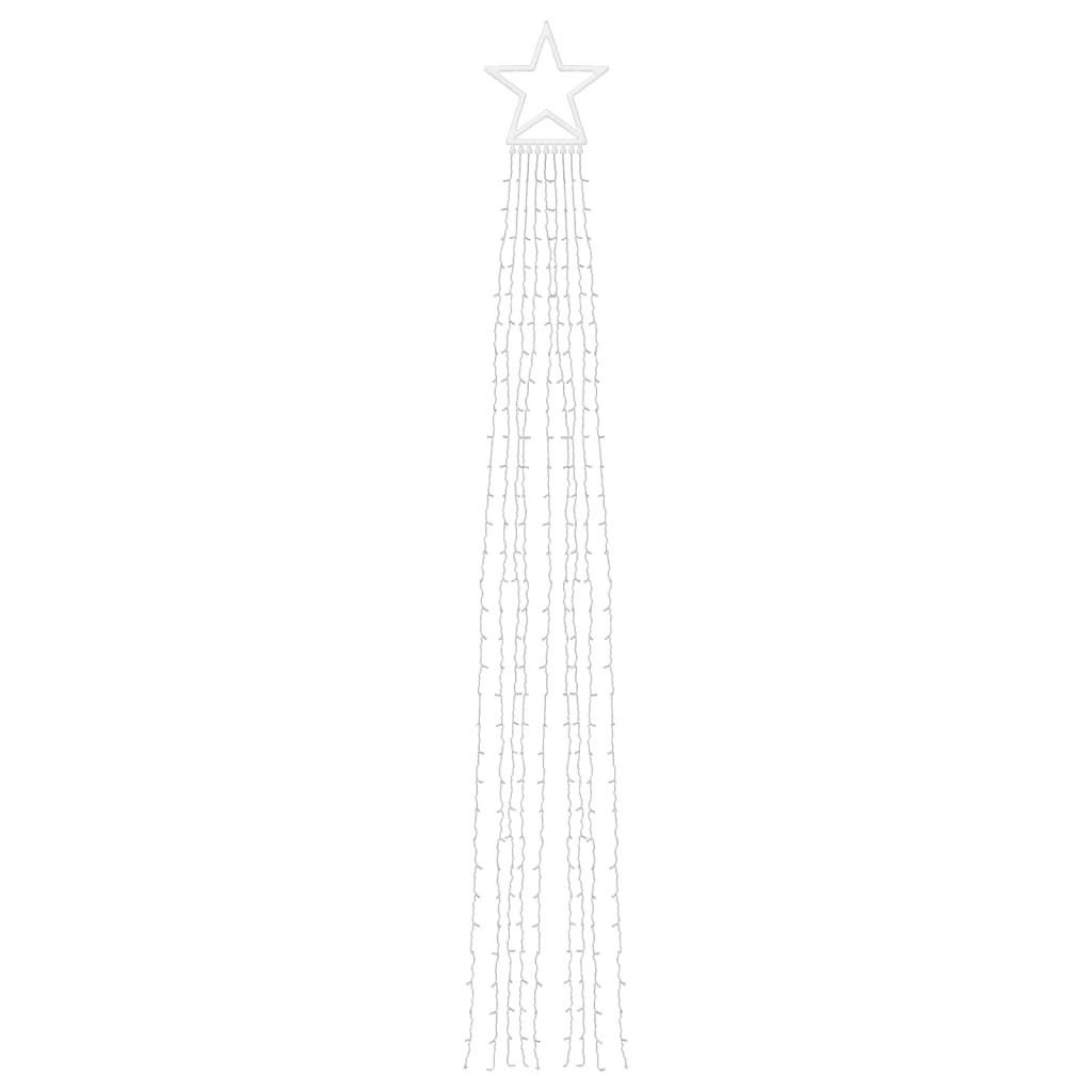 vidaXL Guirlande de sapin de Noël 320 LED bleu 375 cm