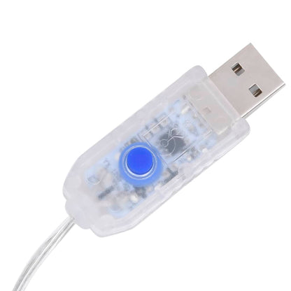 vidaXL Guirlande de sapin de Noël 320 LED bleu 375 cm