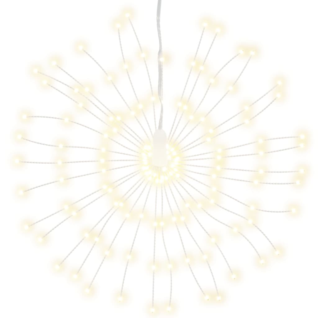 vidaXL Étoile rayonnante de Noël 140 LED 4 pcs blanc chaud 17 cm