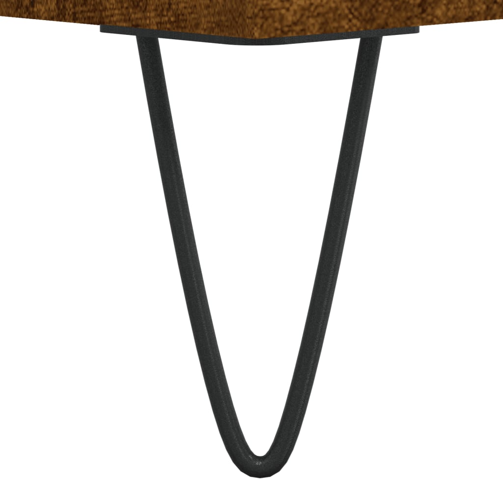 vidaXL Banc à chaussures chêne fumé 102x35x55 cm bois d'ingénierie