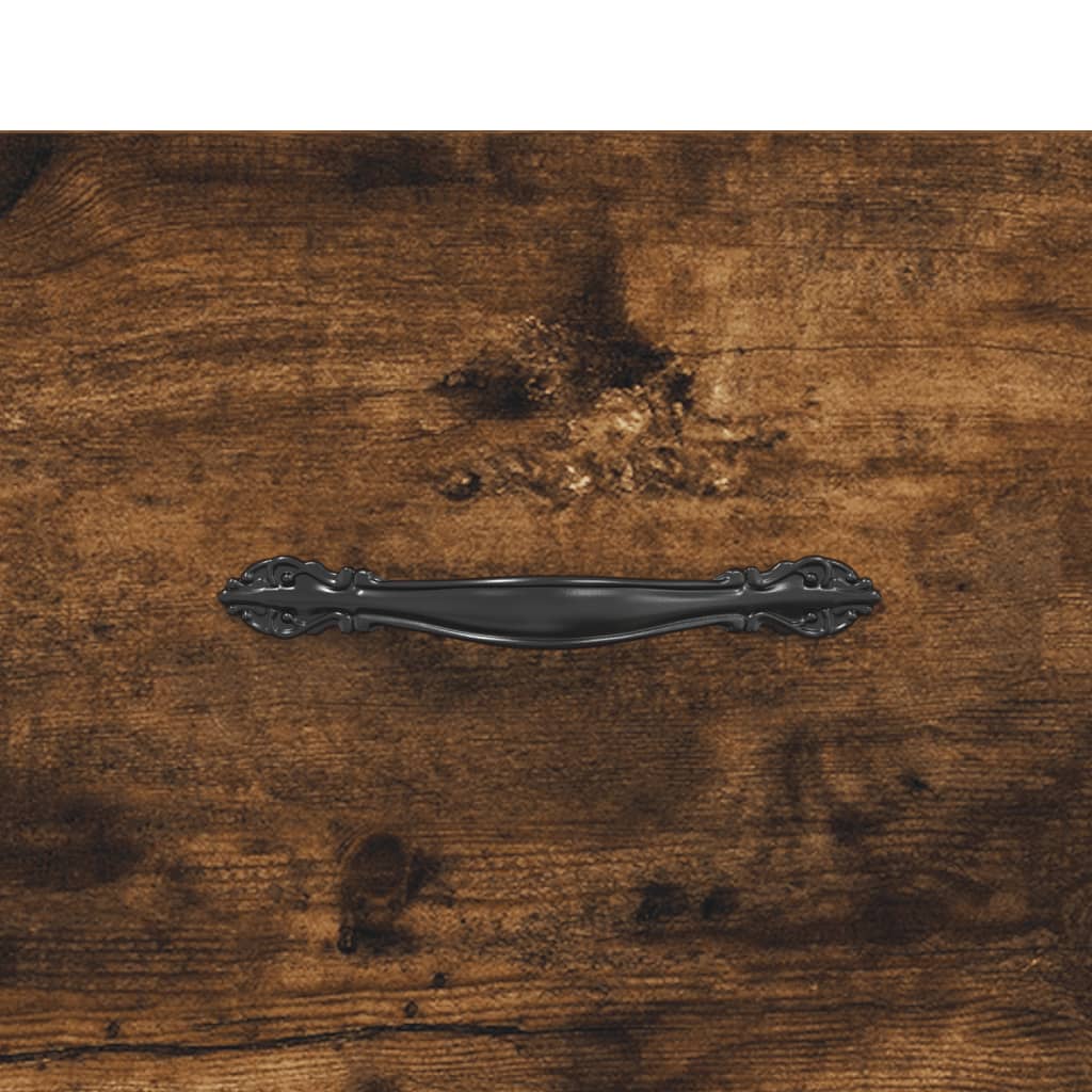 vidaXL Banc à chaussures chêne fumé 102x35x55 cm bois d'ingénierie