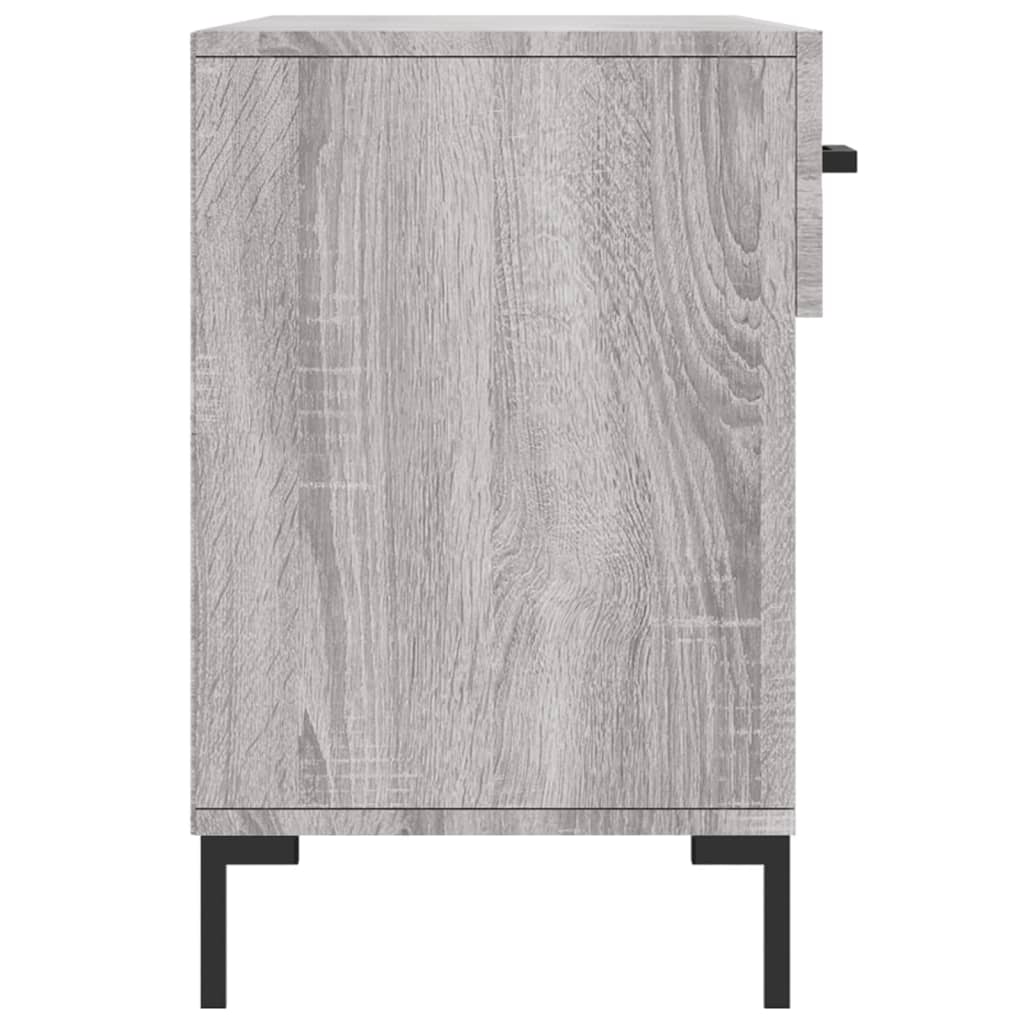 vidaXL Banc à chaussures sonoma gris 102x35x55 cm bois d'ingénierie