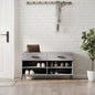 vidaXL Banc à chaussures sonoma gris 102x35x55 cm bois d'ingénierie