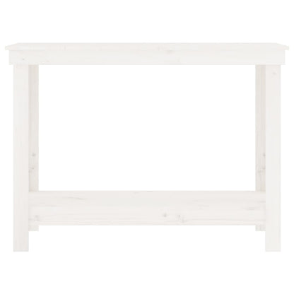 vidaXL Banc de travail Blanc 110x50x80 cm Bois de pin massif