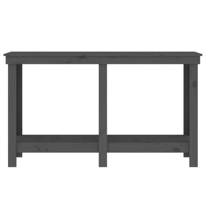 vidaXL Banc de travail Gris 140x50x80 cm Bois de pin massif