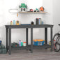 vidaXL Banc de travail Gris 140x50x80 cm Bois de pin massif