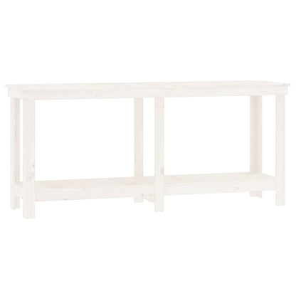 vidaXL Banc de travail Blanc 180x50x80 cm Bois de pin massif