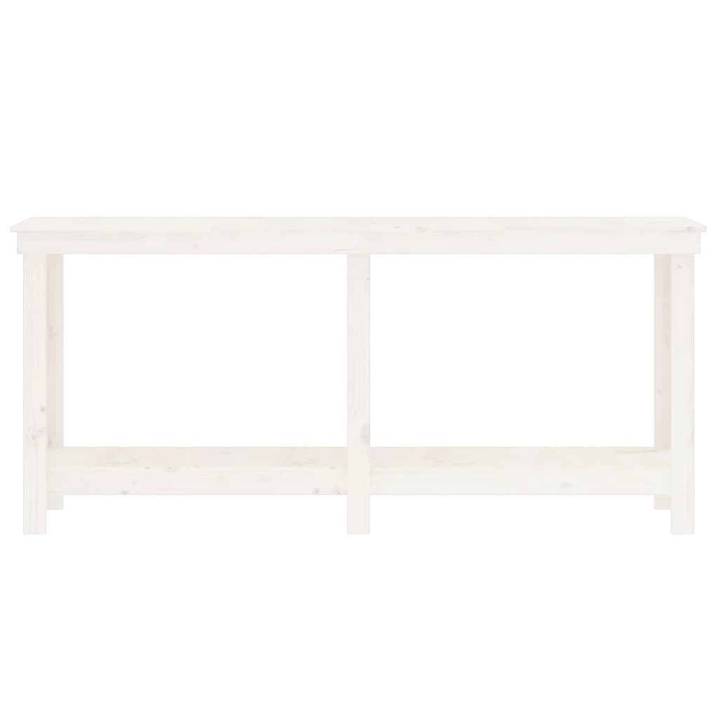 vidaXL Banc de travail Blanc 180x50x80 cm Bois de pin massif