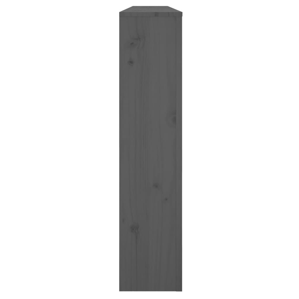 vidaXL Cache-radiateur Gris 169x19x84 cm Bois massif de pin