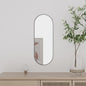 vidaXL Miroir mural 15x40 cm Verre Ovale