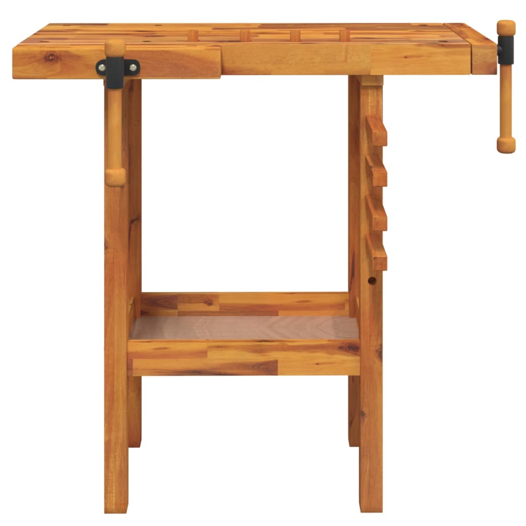 vidaXL Établi avec étaux 92x48x83 cm Bois massif d'acacia