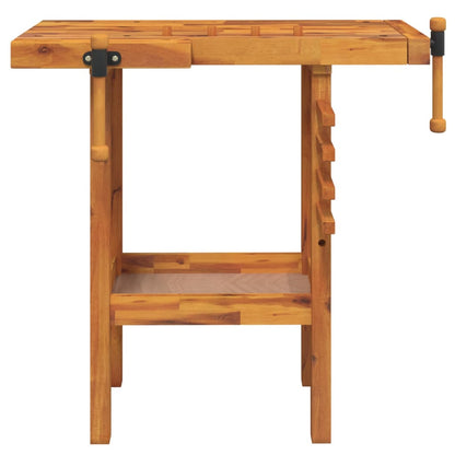 vidaXL Établi avec étaux 92x48x83 cm Bois massif d'acacia