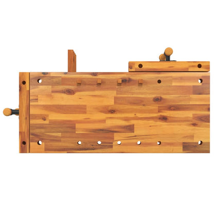vidaXL Établi avec étaux 92x48x83 cm Bois massif d'acacia