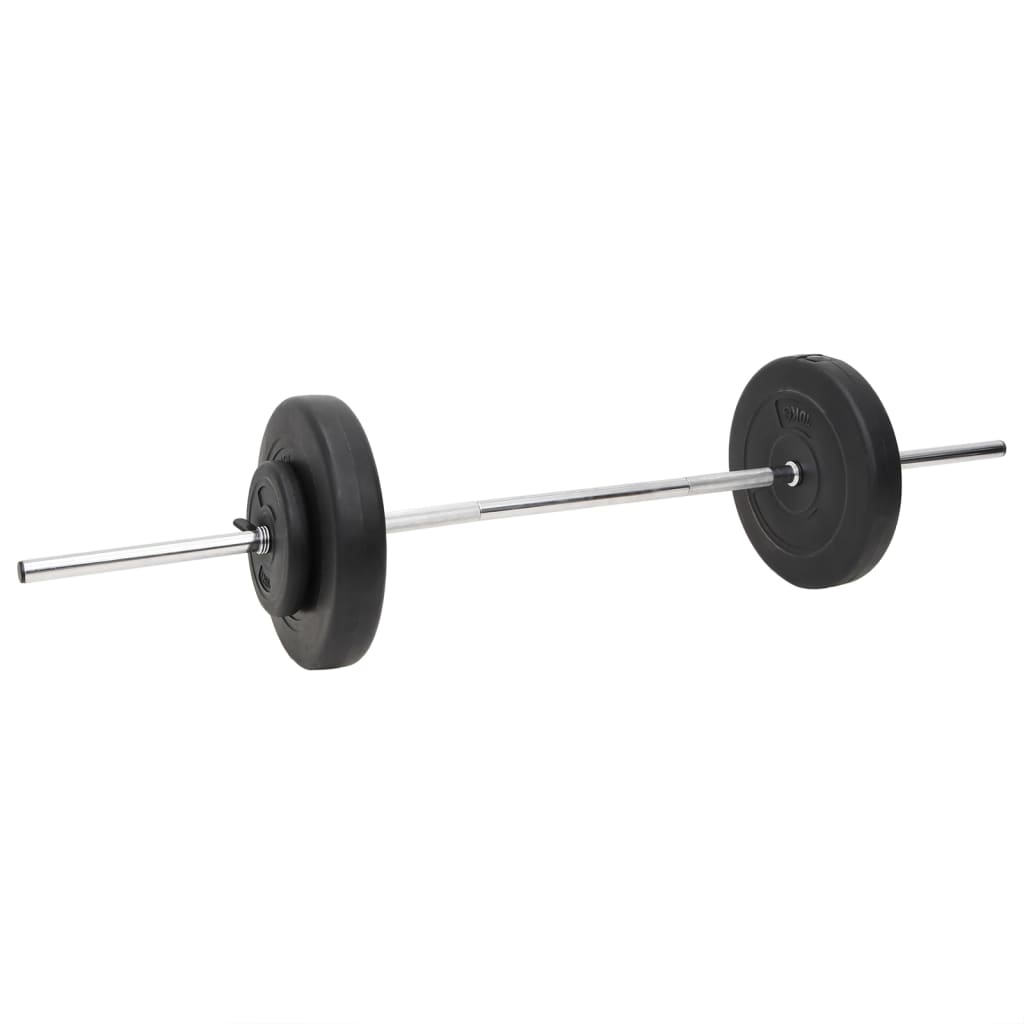 vidaXL Ensemble d'haltères et de barres avec plaques 60 kg