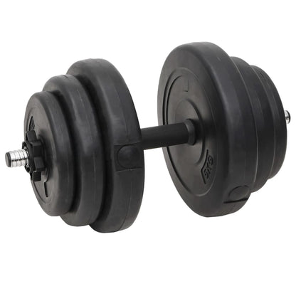 vidaXL Ensemble d'haltères et de barres avec plaques 60 kg