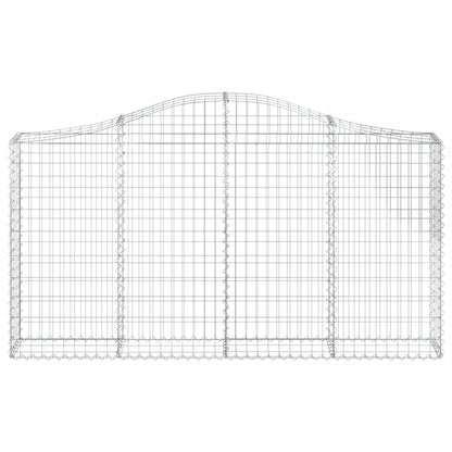 vidaXL Paniers à gabions arqués 11 pcs 200x30x100/120 cm Fer galvanisé