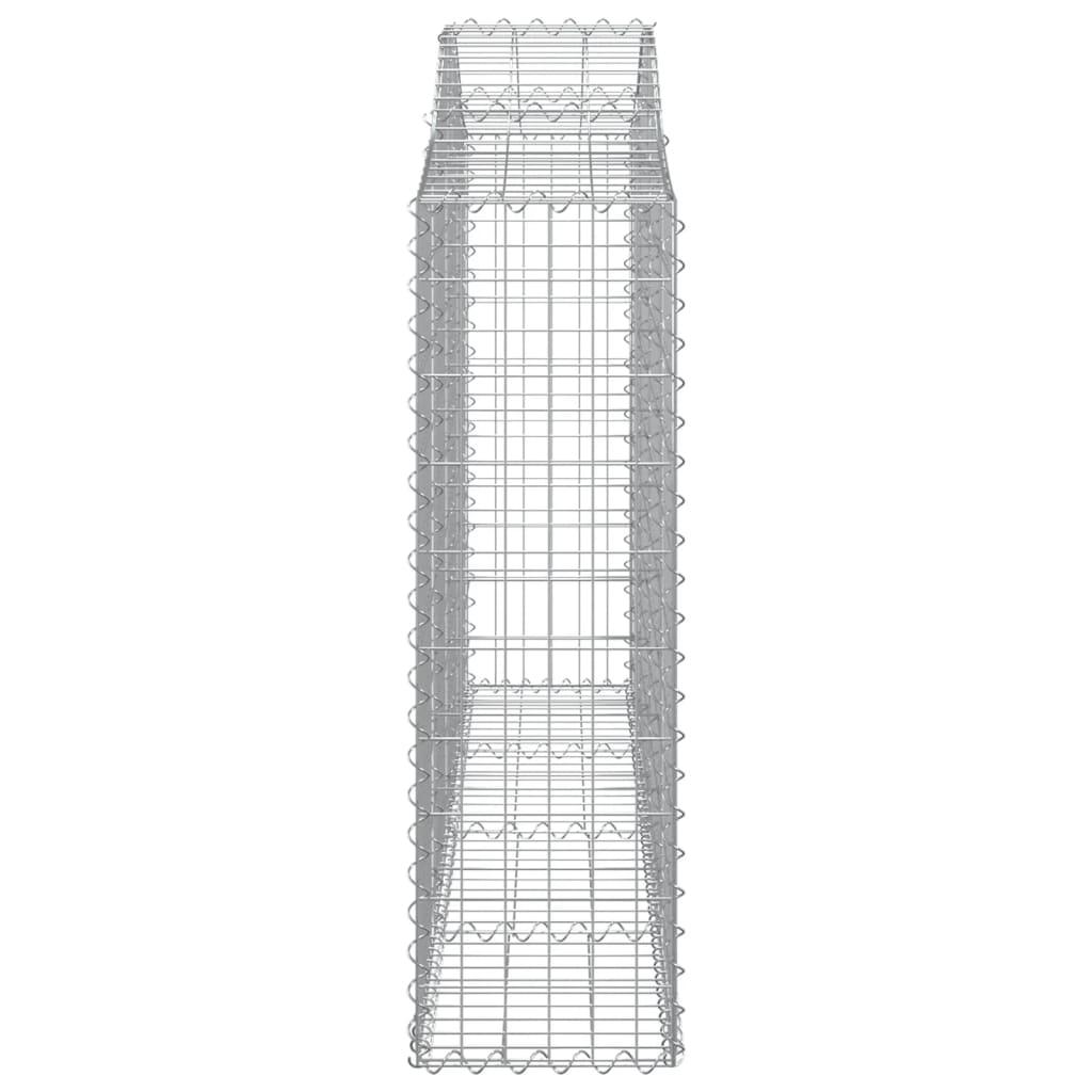 vidaXL Paniers à gabions arqués 11 pcs 200x30x100/120 cm Fer galvanisé