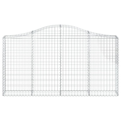 vidaXL Paniers à gabions arqués 12 pcs 200x30x100/120 cm Fer galvanisé