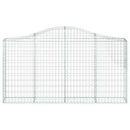 vidaXL Paniers à gabions arqués 18 pcs 200x30x100/120 cm Fer galvanisé