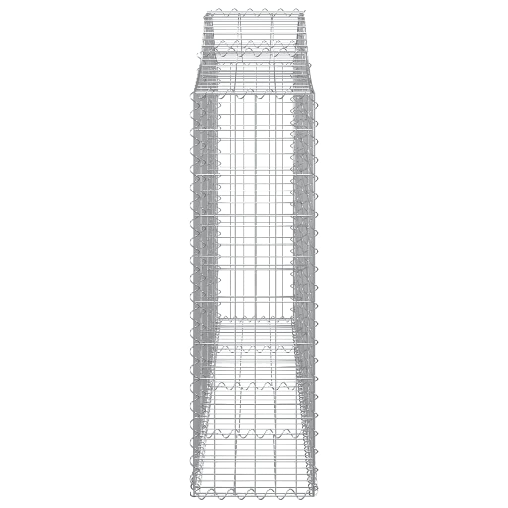 vidaXL Paniers à gabions arqués 18 pcs 200x30x100/120 cm Fer galvanisé
