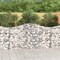 vidaXL Paniers à gabions arqués 18 pcs 200x30x100/120 cm Fer galvanisé