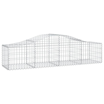 vidaXL Paniers à gabions arqués 5 pcs 200x50x40/60 cm fer galvanisé