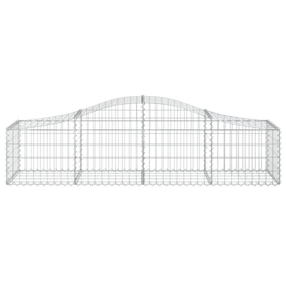 vidaXL Paniers à gabions arqués 5 pcs 200x50x40/60 cm fer galvanisé