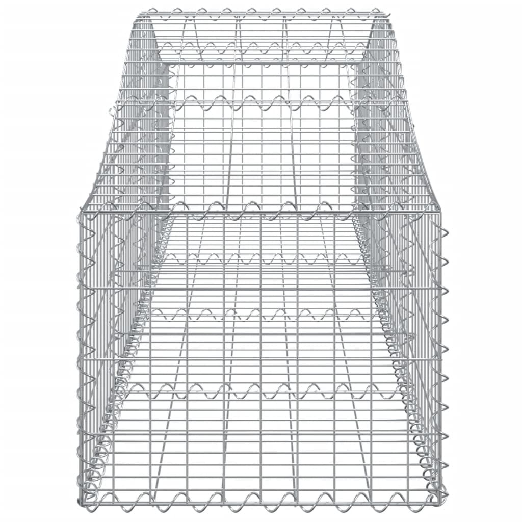 vidaXL Paniers à gabions arqués 5 pcs 200x50x40/60 cm fer galvanisé