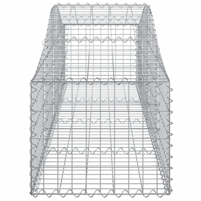 vidaXL Paniers à gabions arqués 5 pcs 200x50x40/60 cm fer galvanisé