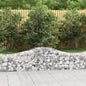 vidaXL Paniers à gabions arqués 5 pcs 200x50x40/60 cm fer galvanisé