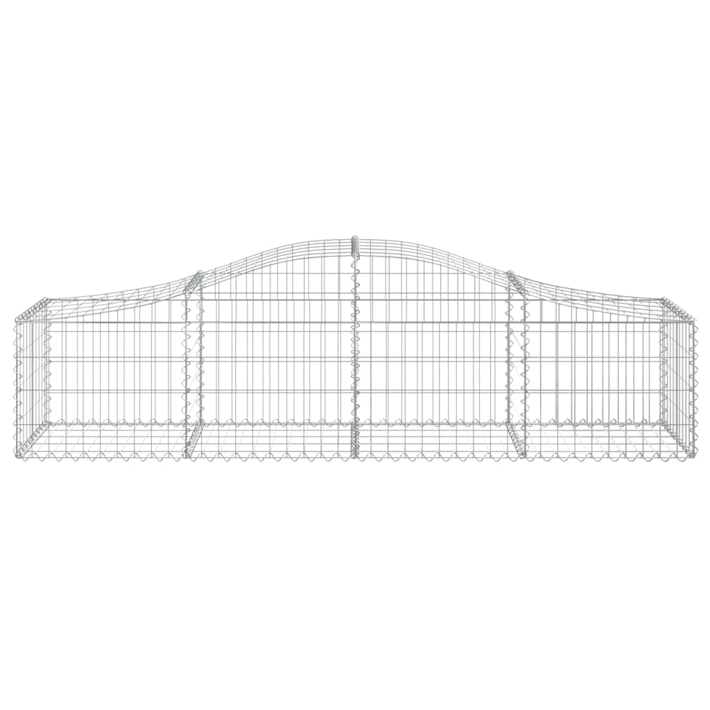 vidaXL Paniers à gabions arqués 20 pcs 200x50x40/60 cm fer galvanisé