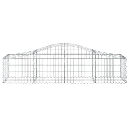 vidaXL Paniers à gabions arqués 20 pcs 200x50x40/60 cm fer galvanisé