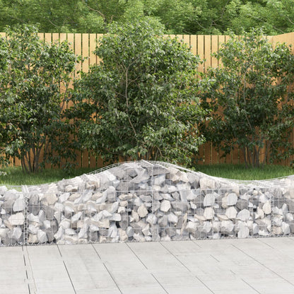 vidaXL Paniers à gabions arqués 20 pcs 200x50x40/60 cm fer galvanisé