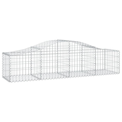 vidaXL Paniers à gabions arqués 30 pcs 200x50x40/60 cm fer galvanisé